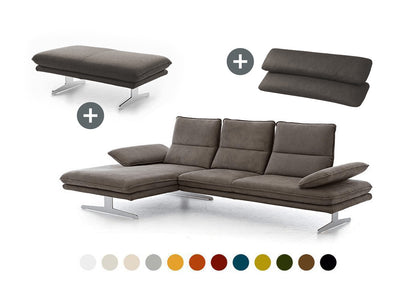 W.SCHILLIG Bundle Longchair broadway 16777 (B 291 cm) Stoff S37 (Farbe wählbar)