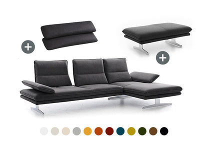 W.SCHILLIG Bundle Longchair broadway 16777 (B 291 cm) Stoff S37 (Farbe wählbar)