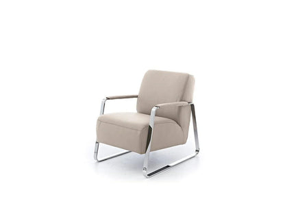 W.SCHILLIG Sessel quadroo 17350 ME Leder Z59/20 eisgrau