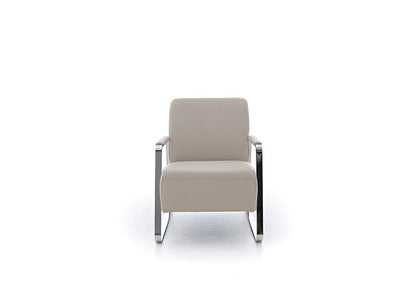 W.SCHILLIG Sessel quadroo 17350 ME Leder Z59/20 eisgrau