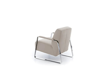 W.SCHILLIG Sessel quadroo 17350 ME Leder Z59/20 eisgrau