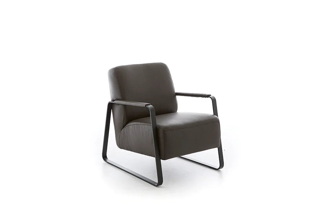 W.SCHILLIG Sessel quadroo 17350 ME Leder Z59/54 braun - Komfortmöbel24