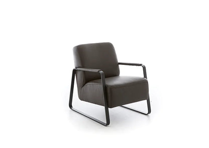 W.SCHILLIG Sessel quadroo 17350 ME Leder Z59/54 braun - Komfortmöbel24