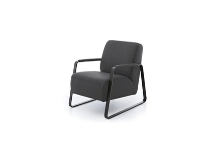 W.SCHILLIG Sessel quadroo 17350 ME Leder Z59/95 graphite - Komfortmöbel24