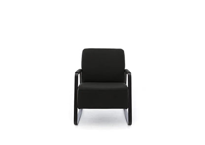 W.SCHILLIG Sessel quadroo 17350 Leder Z73/99 nachtschwarz - Komfortmöbel24