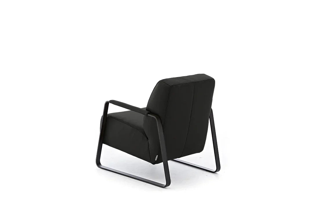 W.SCHILLIG Sessel quadroo 17350 Leder Z73/99 nachtschwarz - Komfortmöbel24