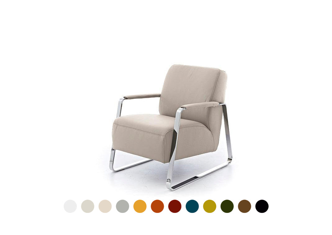 W.SCHILLIG Sessel quadroo 17350 ME Leder Z59 (Farbe wählbar)
