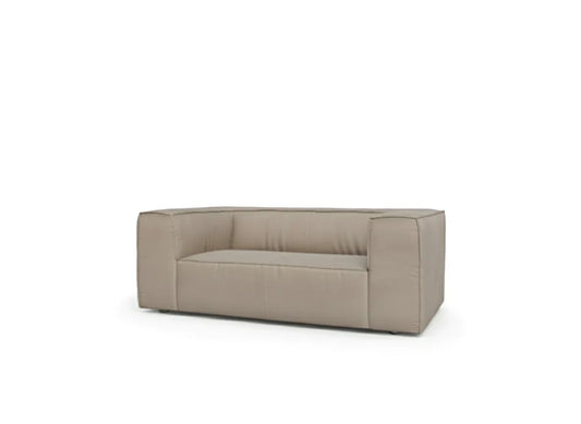 W.SCHILLIG Sofa around-the-block 18050 M120 Loveseat Leder Z59/20 eisgrau - Komfortmöbel24