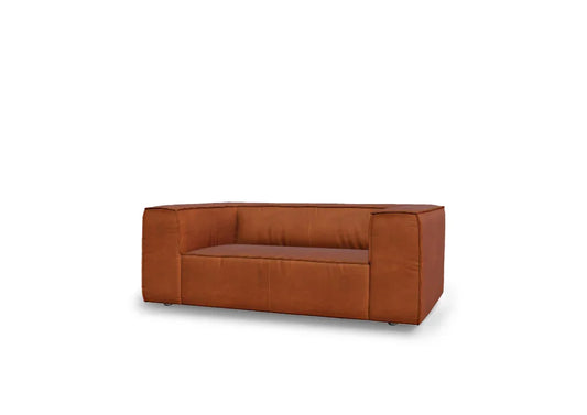 W.SCHILLIG Sofa around-the-block 18050 M120 Loveseat Leder Z69/50 cognac - Komfortmöbel24
