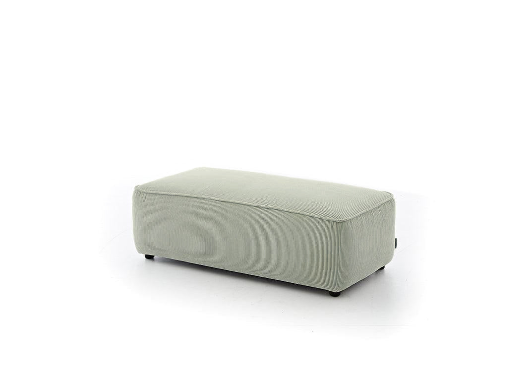W.SCHILLIG Hocker around-the-block 18050 G120 Stoff S44/48 ecru