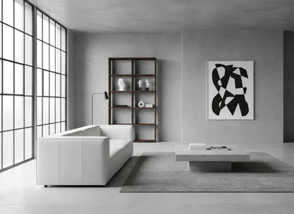 W.SCHILLIG Sofa around-the-block 18050 N120 Leder Z59/42 weiss