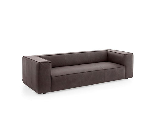 W.SCHILLIG Sofa around-the-block 18050 N100 Leder Z69/54 mocca - Komfortmöbel24