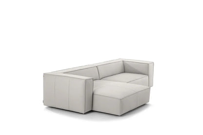 W.SCHILLIG Longchair around-the-block 18050 Leder Z59/42 weiss