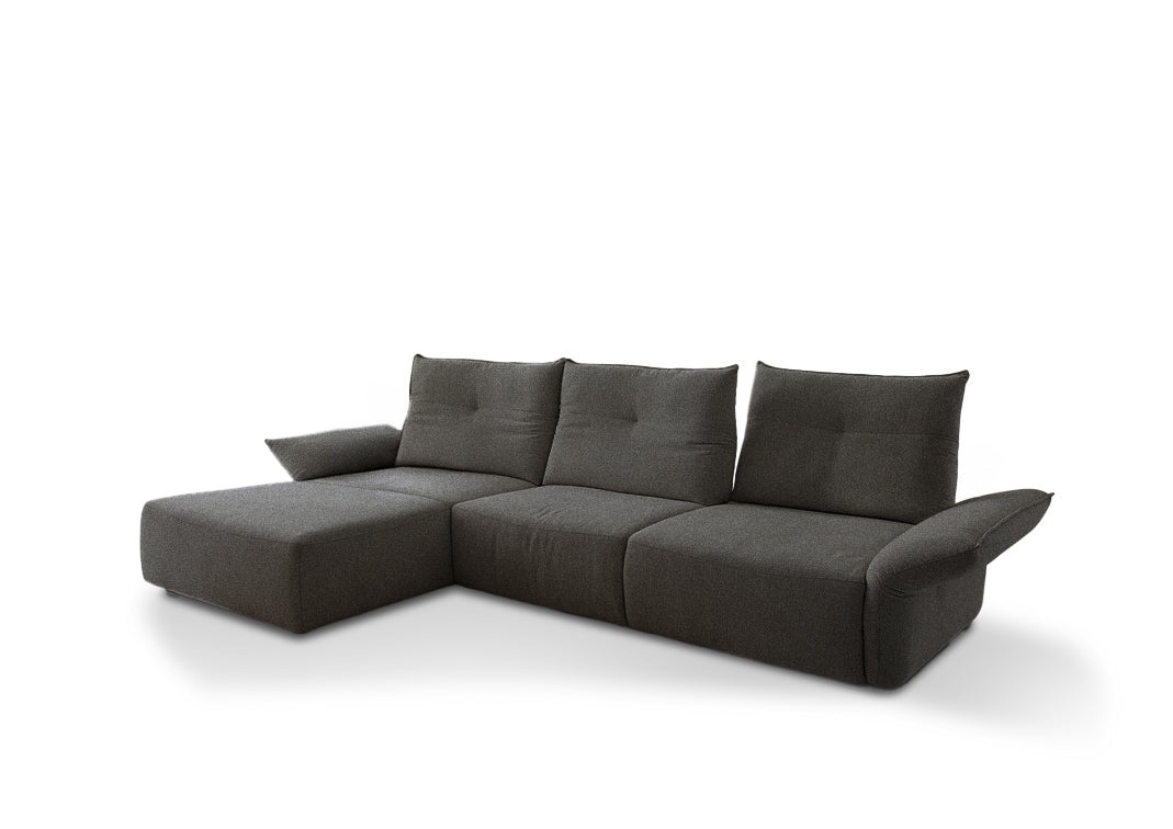 W.SCHILLIG Longchair gin 18250 (B=318 cm) Stoff S22/95 anthracite