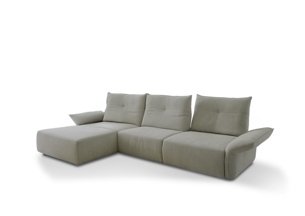 W.SCHILLIG Longchair gin 18250 (B=318 cm) Stoff S37/21 grey