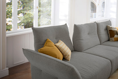 W.SCHILLIG Longchair gin 18250 (B=318 cm) Stoff S22/23 grey