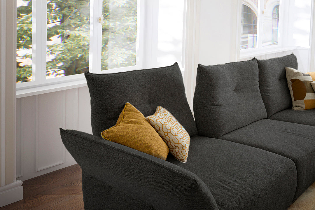 W.SCHILLIG Longchair gin 18250 (B=318 cm) Stoff S22/95 anthracite