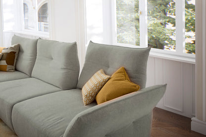 W.SCHILLIG Longchair gin 18250 (B=318 cm) Stoff S37/21 grey
