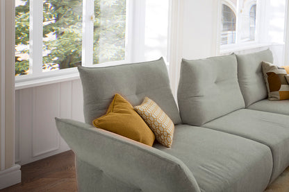 W.SCHILLIG Longchair gin 18250 (B=318 cm) Stoff S37/21 grey