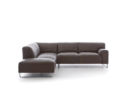 W.SCHILLIG Ecksofa alessiio 20550 Leder Z75/55 espresso - Komfortmöbel24