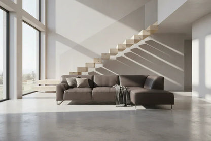 W.SCHILLIG Ecksofa alessiio 20550 Leder Z75/55 espresso - milieu