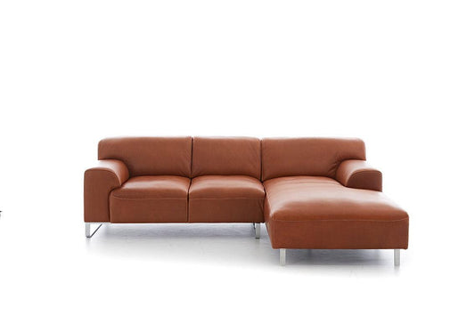 W.SCHILLIG Longchair alessiio 20550 Leder Z83/50 cognac - Komfortmöbel24