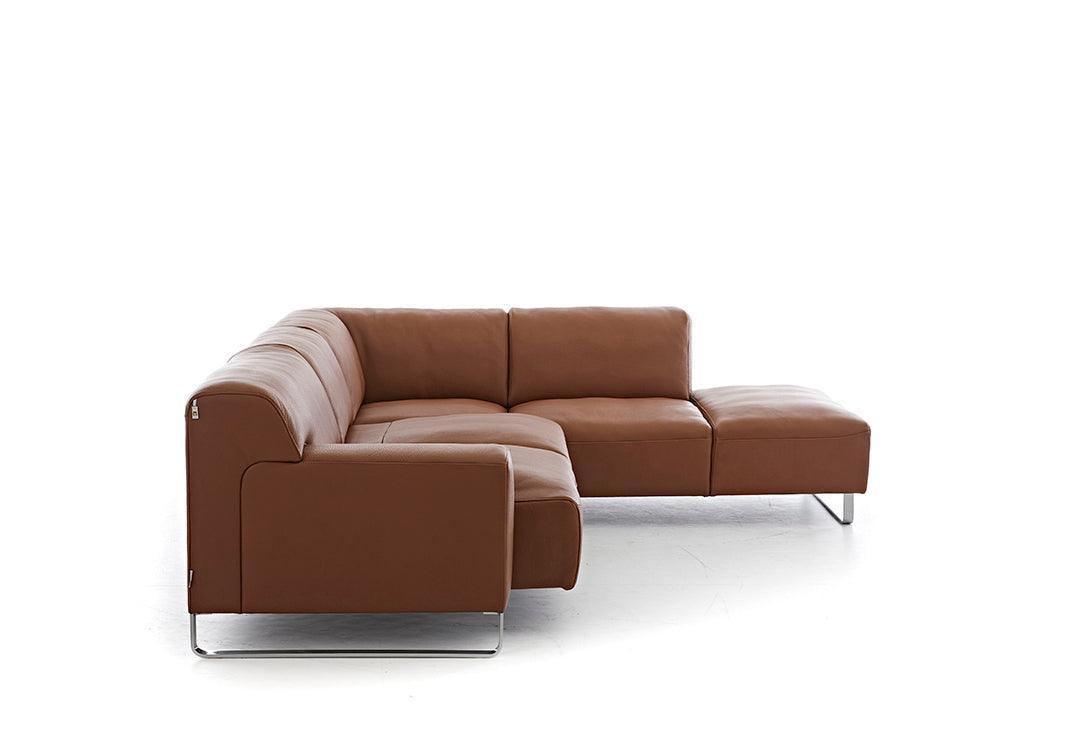 W.SCHILLIG Ecksofa alessiio 20550 Leder Z98/50 cognac - Komfortmöbel24