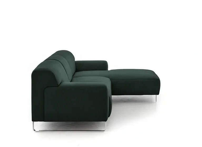 W.SCHILLIG Longchair alessiio 20550 Leder Z73/39 forest - Komfortmöbel24