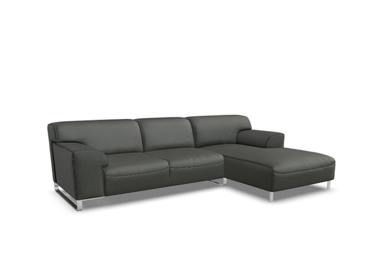 W.SCHILLIG Longchair alessiio 20550 Leder Z75/95 anthracite