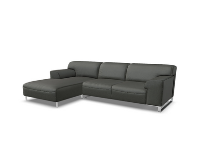 W.SCHILLIG Longchair alessiio 20550 Leder Z75/95 anthracite