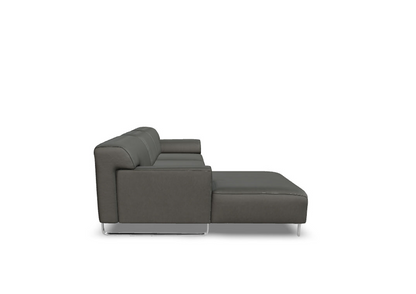 W.SCHILLIG Longchair alessiio 20550 Leder Z75/95 anthracite