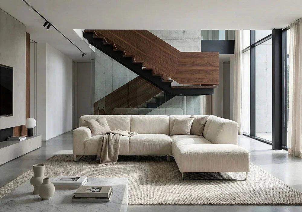 W.SCHILLIG Ecksofa alessiio 20550 Stoff S44/43 cream
