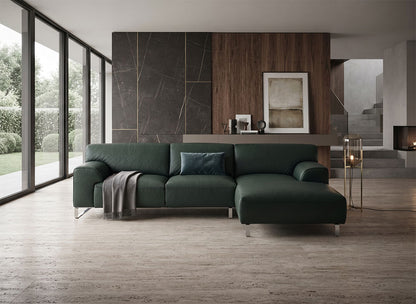 W.SCHILLIG Longchair alessiio 20550 (B=278 cm) Leder Z73/39 forest