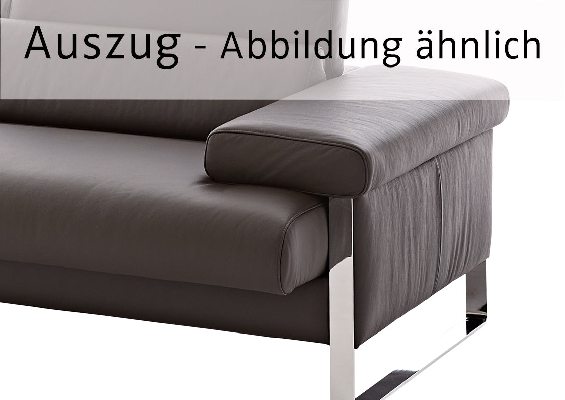 W.SCHILLIG Sofa finn 20974 N80 Leder Z59/42 weiss
