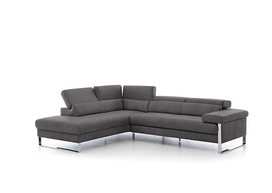 W.SCHILLIG Ecksofa finn 20974 Leder Z69/95 anthracite - Komfortmöbel24