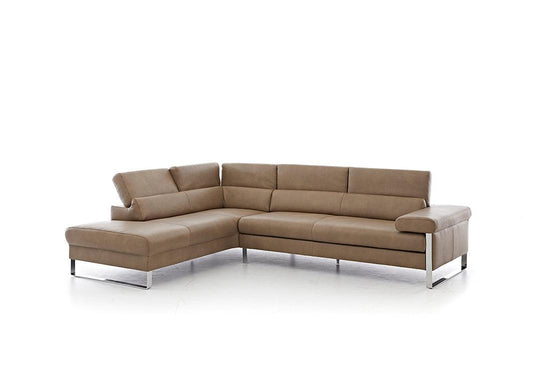W.SCHILLIG Ecksofa finn 20974 Leder Z75/49 sand - Komfortmöbel24