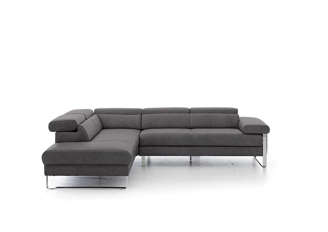W.SCHILLIG Ecksofa finn 20974 Leder Z69/95 anthracite - Komfortmöbel24