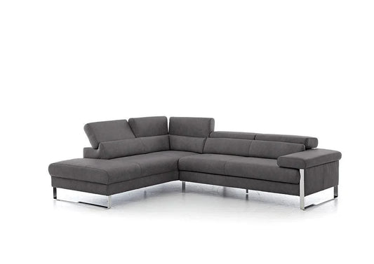 W.SCHILLIG Ecksofa finn 20974 Leder Z69/95 anthracite - Komfortmöbel24