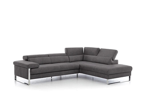 W.SCHILLIG Ecksofa finn 20974 Leder Z69/95 anthracite - Komfortmöbel24