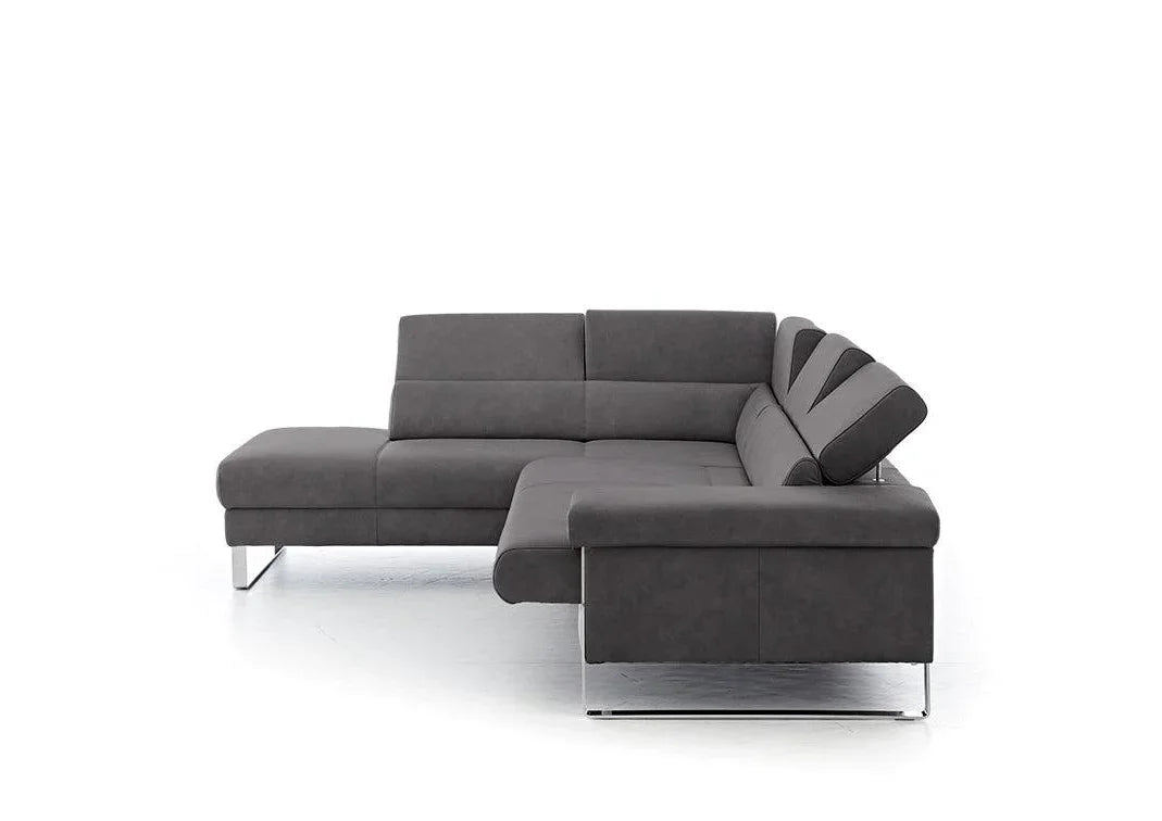 W.SCHILLIG Ecksofa finn 20974 Leder Z69/95 anthracite - Komfortmöbel24