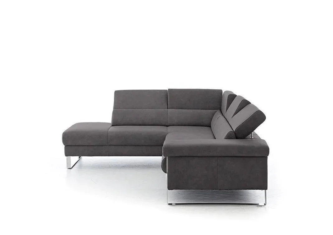 W.SCHILLIG Ecksofa finn 20974 Leder Z69/95 anthracite - Komfortmöbel24