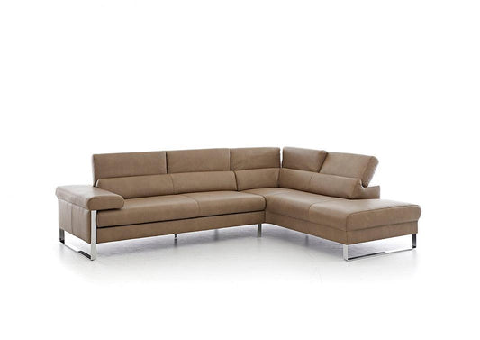 W.SCHILLIG Ecksofa finn 20974 Leder Z75/49 sand - Komfortmöbel24