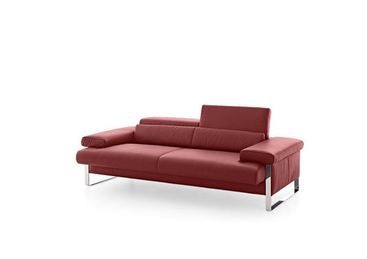 W.SCHILLIG Sofa finn 20974 N80 Leder Z59/10 ruby red - Komfortmöbel24