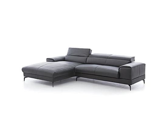 W.SCHILLIG Longchair piedroo plus 21156 (B=303 cm) Leder Z59/95 graphit - Komfortmöbel24