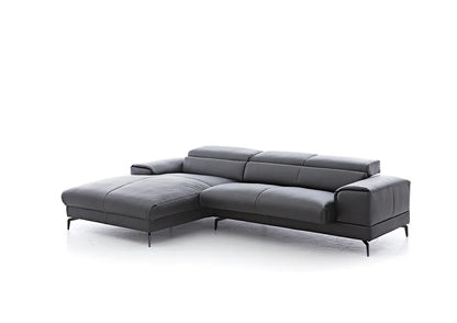 W.SCHILLIG Longchair piedroo plus 21156 (B=303 cm) Leder Z59/95 graphit - Komfortmöbel24