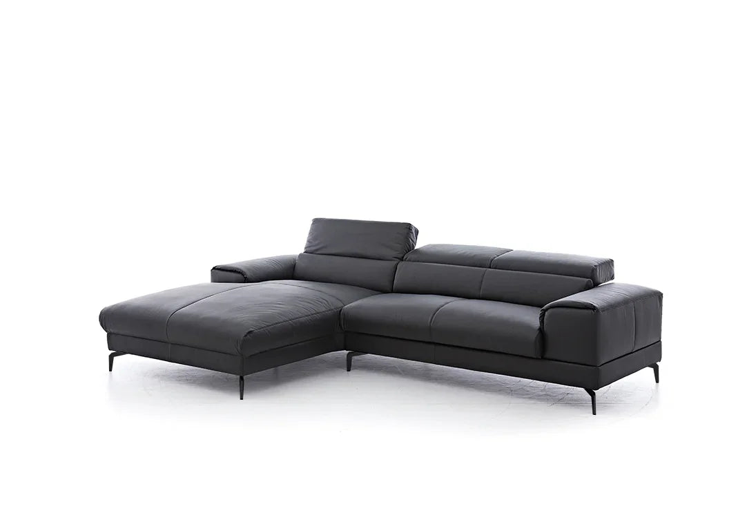 W.SCHILLIG Longchair piedroo plus 21156 (B=303 cm) Leder Z59/99 schwarz Neu! - Komfortmöbel24