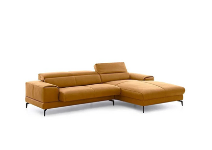 W.SCHILLIG Longchair piedroo plus 21156 (B=303 cm) Leder Z75/52 kurkuma