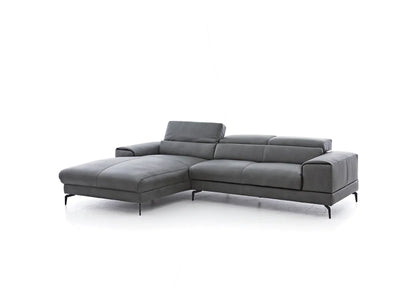 W.SCHILLIG Longchair piedroo plus 21156 (B=303 cm) Leder Z69/95 anthracite NEU! - Komfortmöbel24
