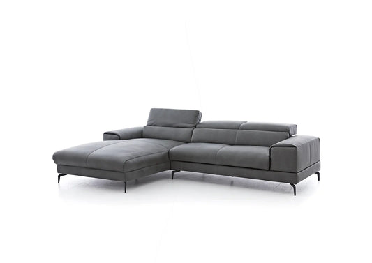 W.SCHILLIG Longchair piedroo plus 21156 (B=303 cm) Leder Z69/95 anthracite NEU! - Komfortmöbel24