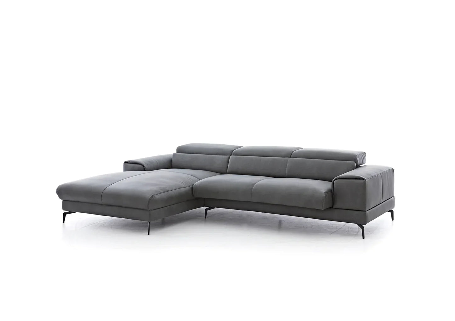W.SCHILLIG Longchair piedroo plus 21156 (B=303 cm) Leder Z69/95 anthracite NEU! - Komfortmöbel24